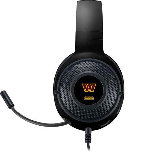NFL Washington Commanders Black Background Razer Kraken X Skin